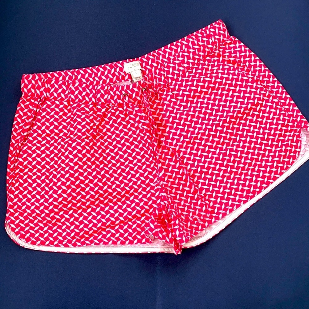 J.Crew Dark Pink Seaside Short in Linen Blend S